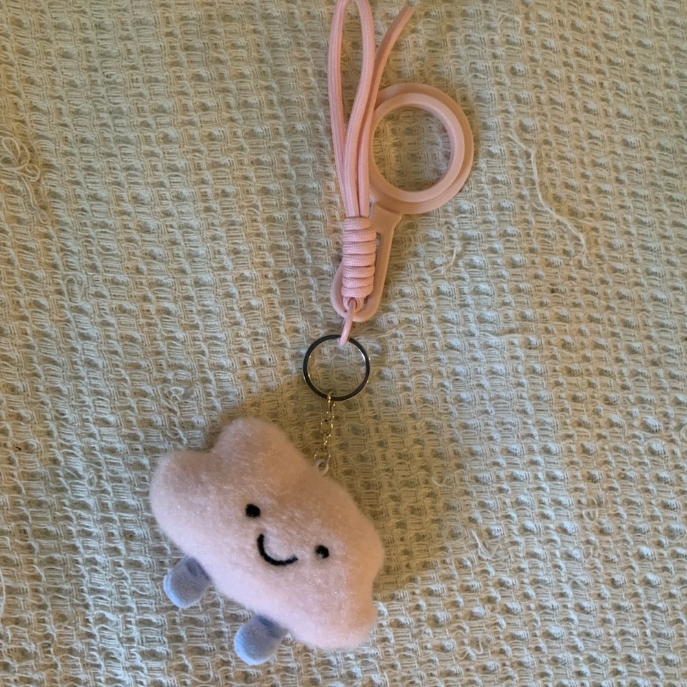 Sephora x Mane Haircare Pink Cloud Plush Keychain Charm Kawaii Cute Bag Charm
